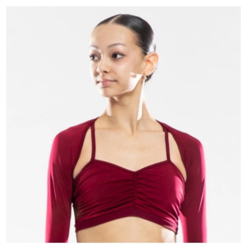 Bluewater Dancewear Pinch Front Bra Top - Plum - Child Medium